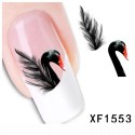 Nagų lipdukai Black Swan