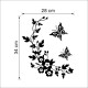 Sienos lipdukas Flowers and butterfly