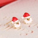 Kalėdiniai auskarai Santa Claus