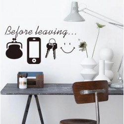 Sienos lipdukas Before leaving...