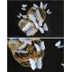3D sienos lipdukai drugeliai
