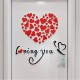 Sienos lipdukas I Love You