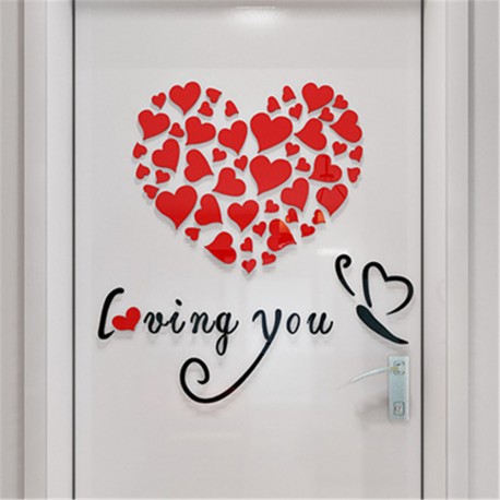 Sienos lipdukas I Love You