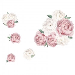 Sienos lipdukas Peony Flowers