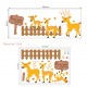Sienos lipdukas Deer Family