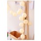 Medvilninė LED girlianda Balls