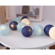 Medvilninė LED girlianda Balls