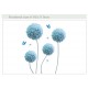 Sienos lipdukas Blue Dandelion