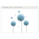 Sienos lipdukas Blue Dandelion