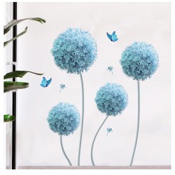 Sienos lipdukas Blue Dandelion