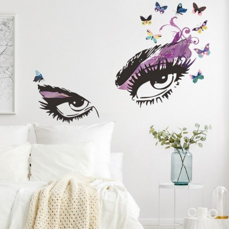 Sienos lipdukas Eye Lash Butterfly