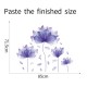 Sienos lipdukas Purple Flower