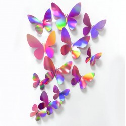 Keičiantys spalvas 3D drugeliai