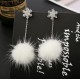 Auskarai Snow Ball