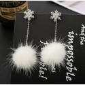 Auskarai Snow Ball
